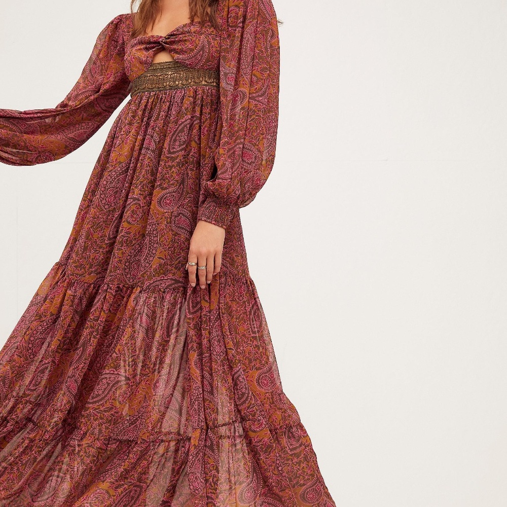 Free people folklore maxi dress